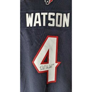 Deshaun Watson Autographed Auto Signed Houston Texans Nike Blue XL Jersey NWT